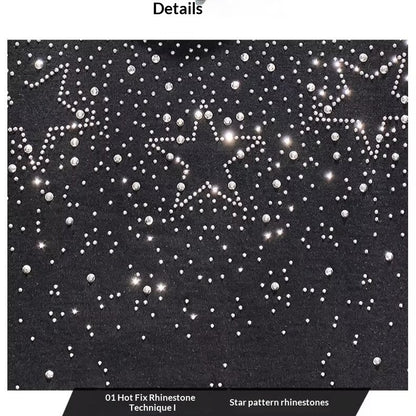 Starry Sky Short Sleeve Men's T-Shirt Casual Summer American Style