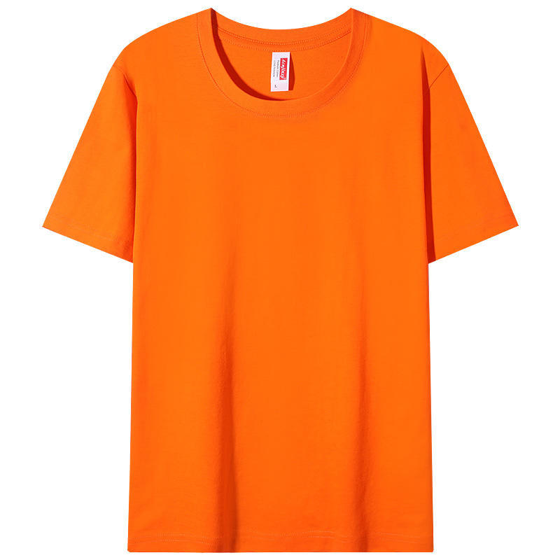 Custom Made Washed Pure Cotton Crew Neck Shortsleeve Shirt