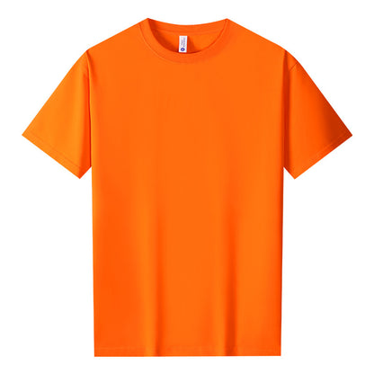 Cool Cotton Antibacterial Round Neck Short Sleeve Solid Color