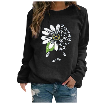 Long sleeve printed sweatshirt