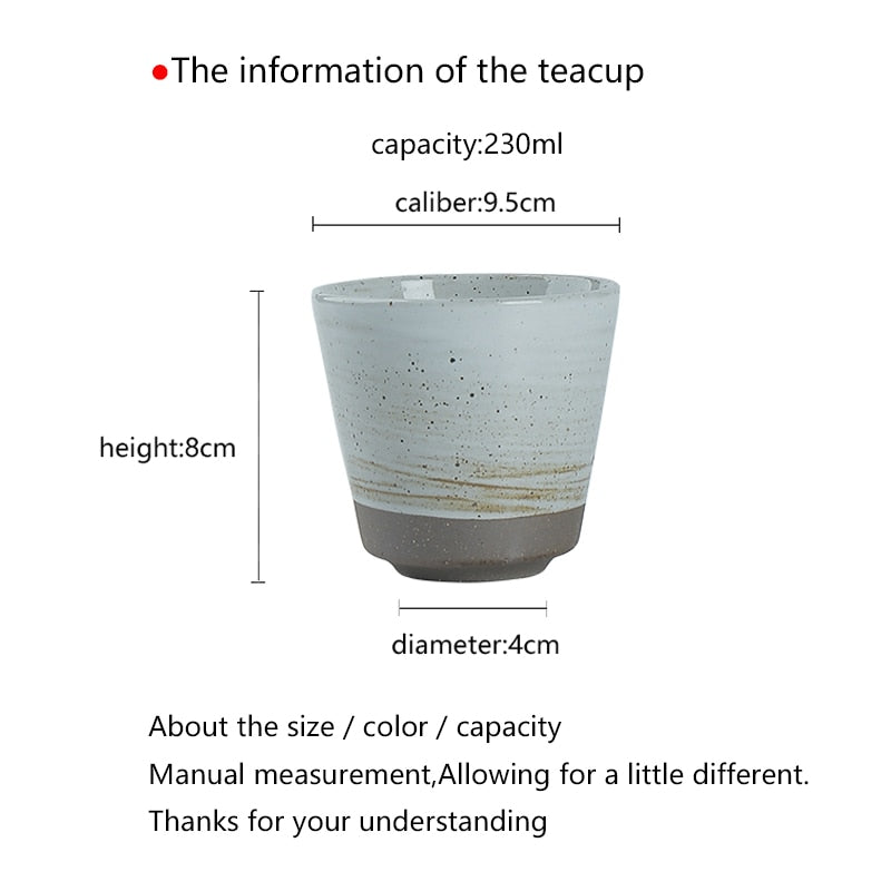 Handmade Stoneware Cup Retro Personality Tea Cup Art Cup