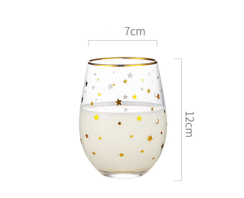 Simple Star Glass Cup Nordic Transparent Water Cup