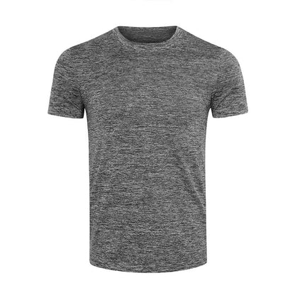 Men's Short-sleeved Solid Color Sports Quick-drying Clothes