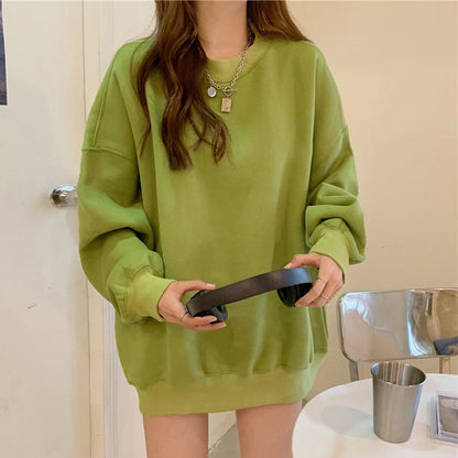 Women's Fashion Solid Color With Fur Sweater