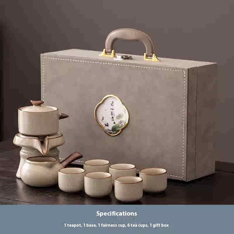 Beige Ru Ware Xi Shi Pot Kung Fu Tea Set