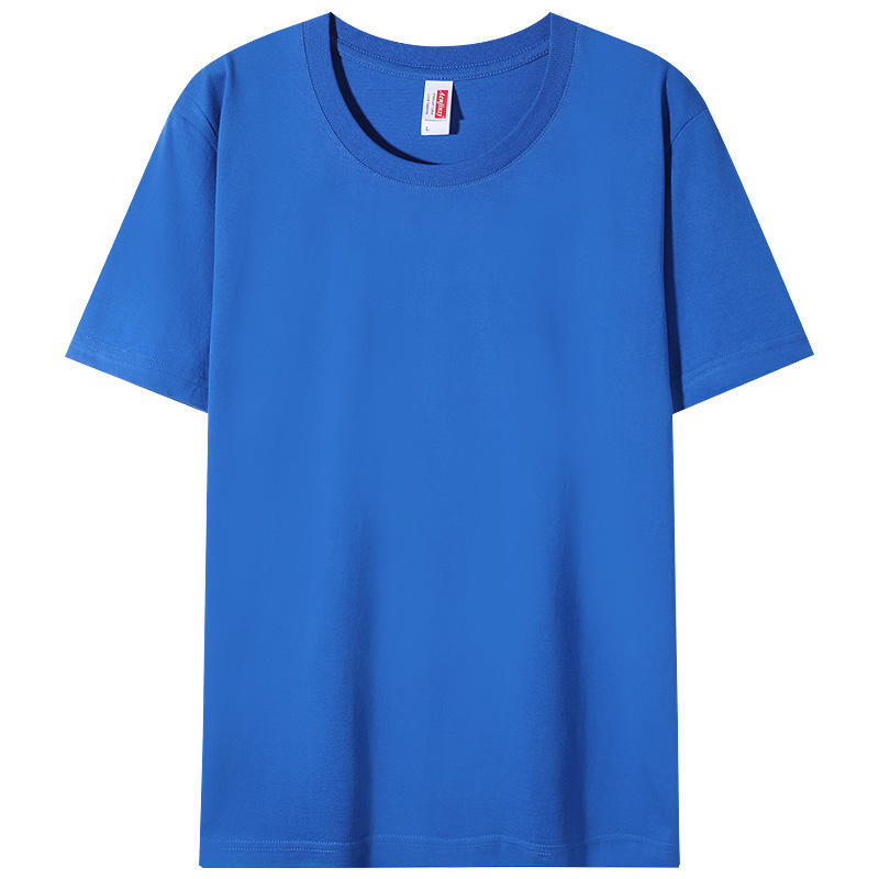 Custom Made Washed Pure Cotton Crew Neck Shortsleeve Shirt