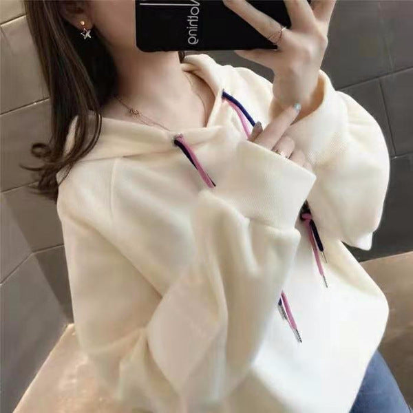 Women's Loose Fitting College Style Sweater