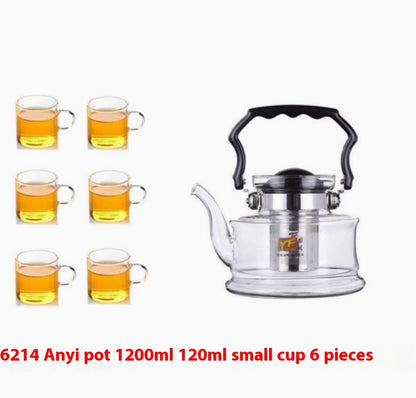 Heat-resistant Borosilicate Open Fire Heating Chinese Scented Teapot