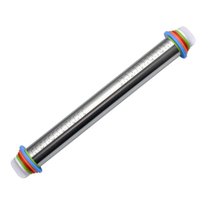 Stainless Steel Adjustable Thickness Kitchen Tools Rolling Pin