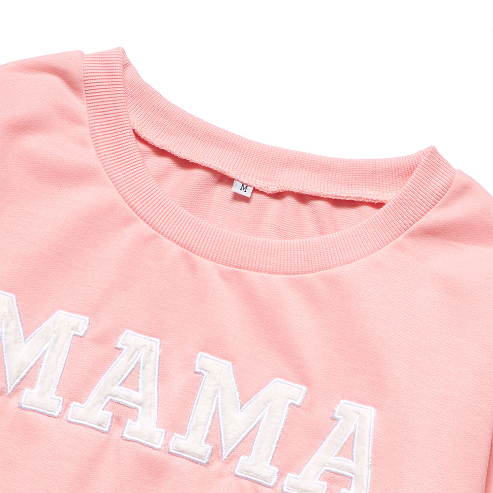 Letter Printed Parent-child Sweater