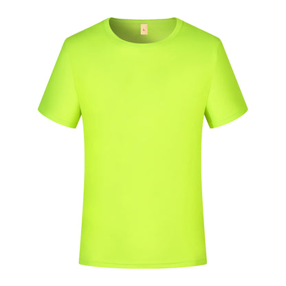 Summer Small Plaid Round Neck Short-sleeved Quick-drying T-shirt