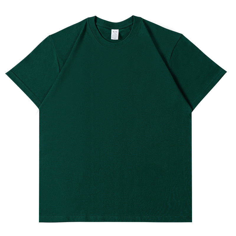 Pure Cotton Short Sleeve Solid Color Fashion Brand Loose Half Sleeve Blank T-shirt