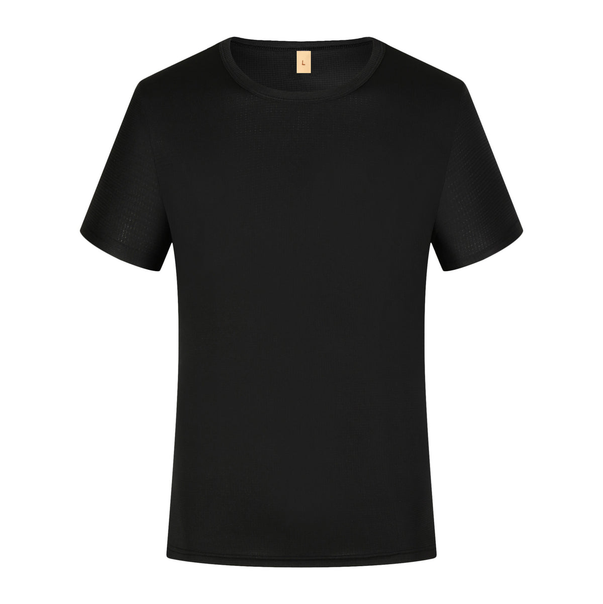 Summer Small Plaid Round Neck Short-sleeved Quick-drying T-shirt