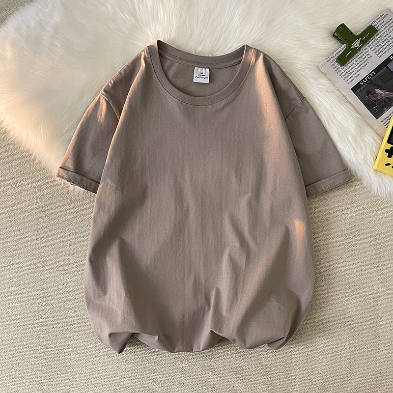 Loose Plus Size Solid Color T-shirt Top