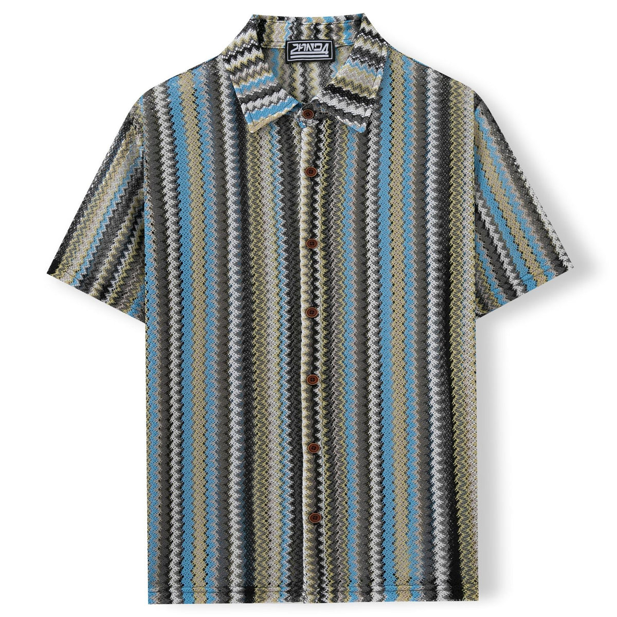 Summer Men's Ethnic Style Striped Shirt