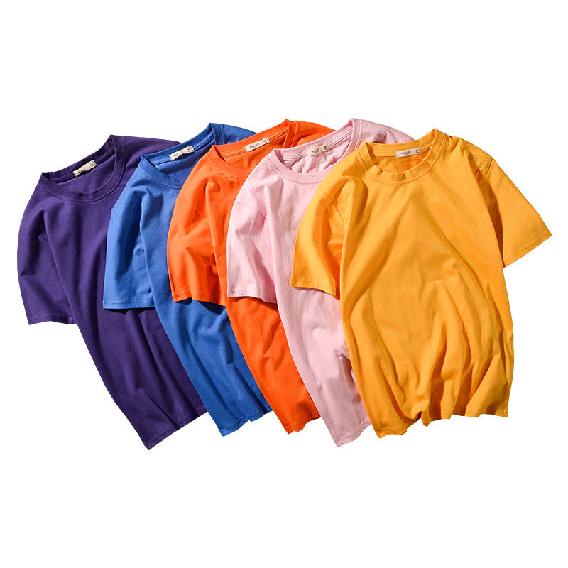 Casual round neck all-match basic short sleeve