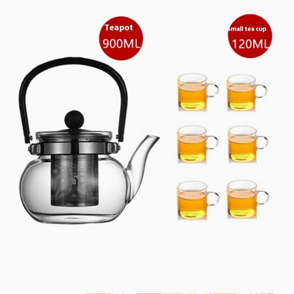 Heat-resistant Borosilicate Open Fire Heating Chinese Scented Teapot