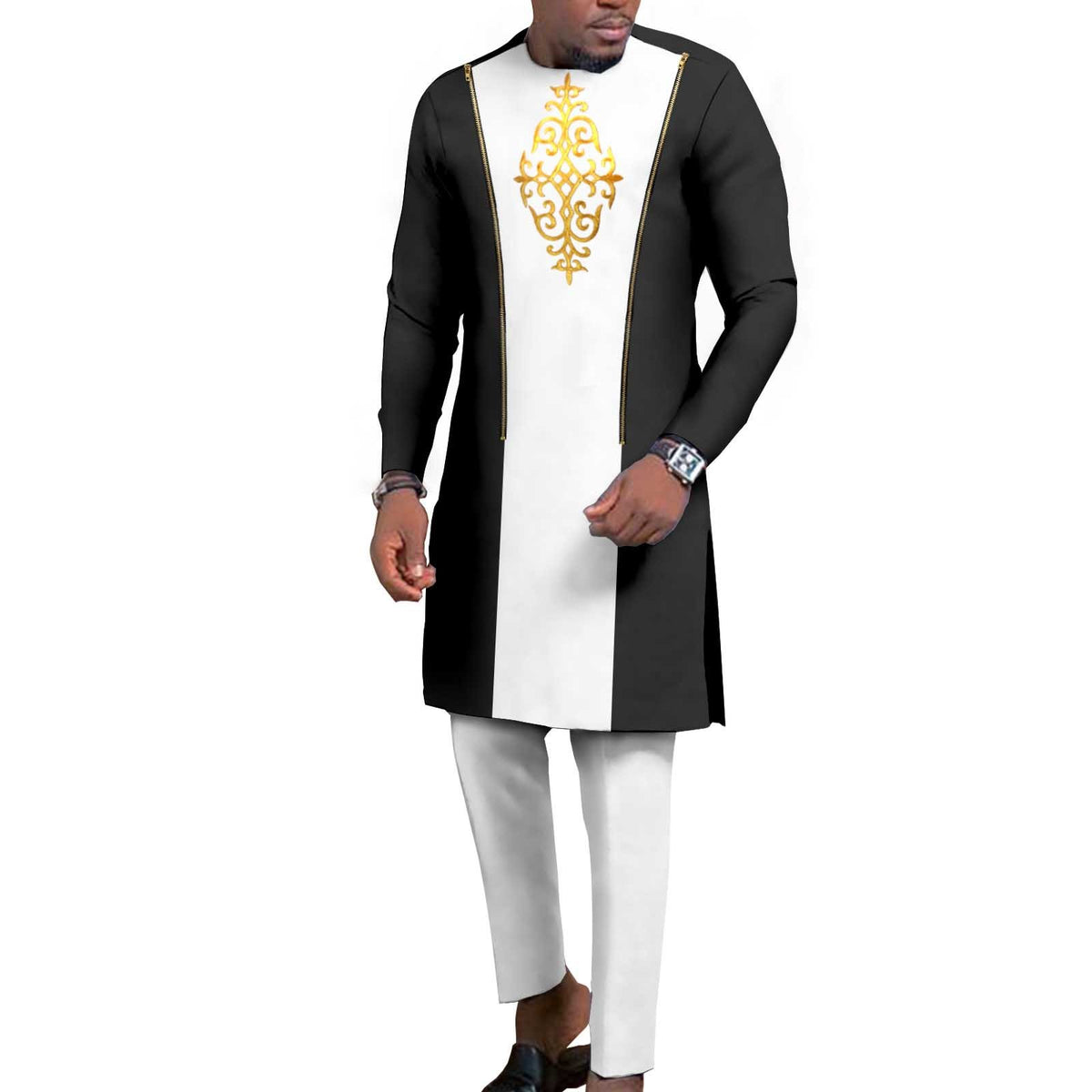 Men's Bronzing Cotton Two-piece Set