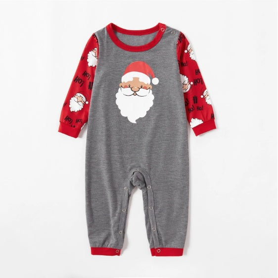 Christmas Printed Parent-child Long Sleeve Pajama Set