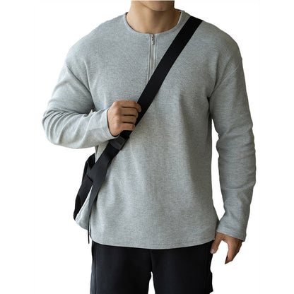 Spring Lapel T-shirt Solid Color Commute Loose Bottoming Shirt