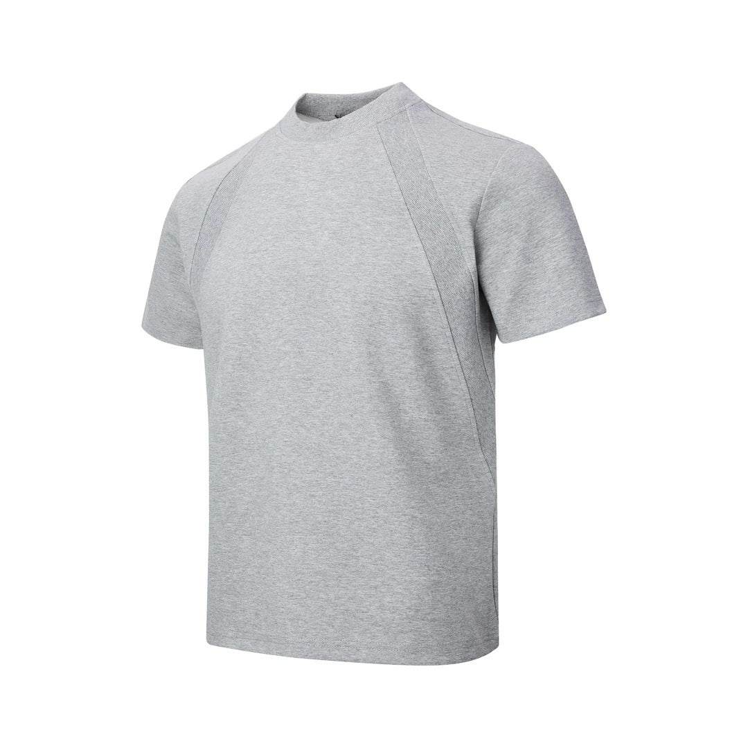 Air Layer Stitching Short Sleeve Top