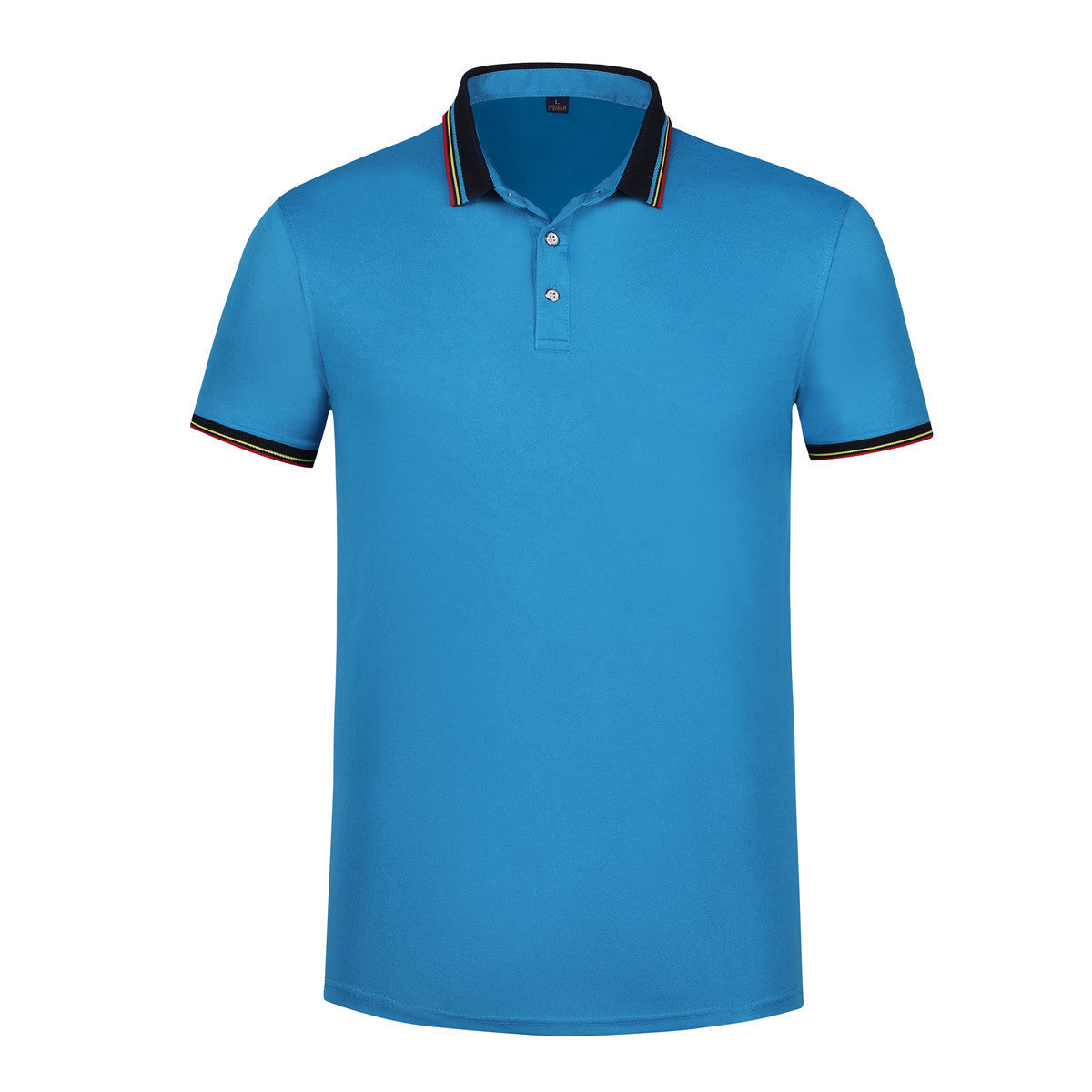 Rainbow Striped POLO Lapel Short Sleeve Men
