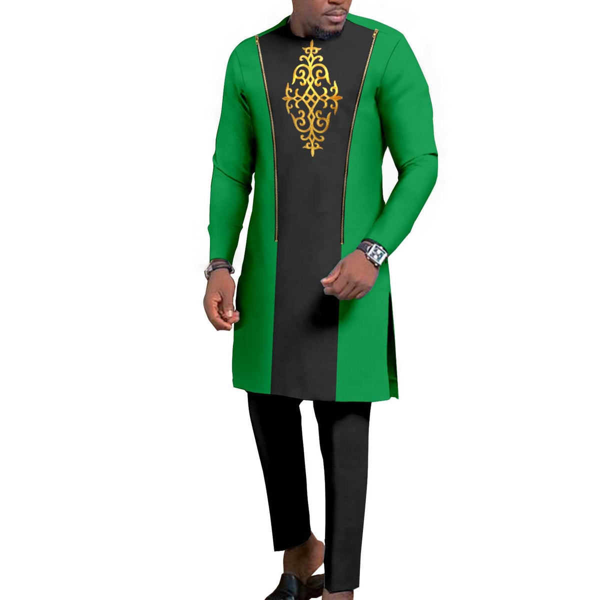 Men's Bronzing Cotton Two-piece Set