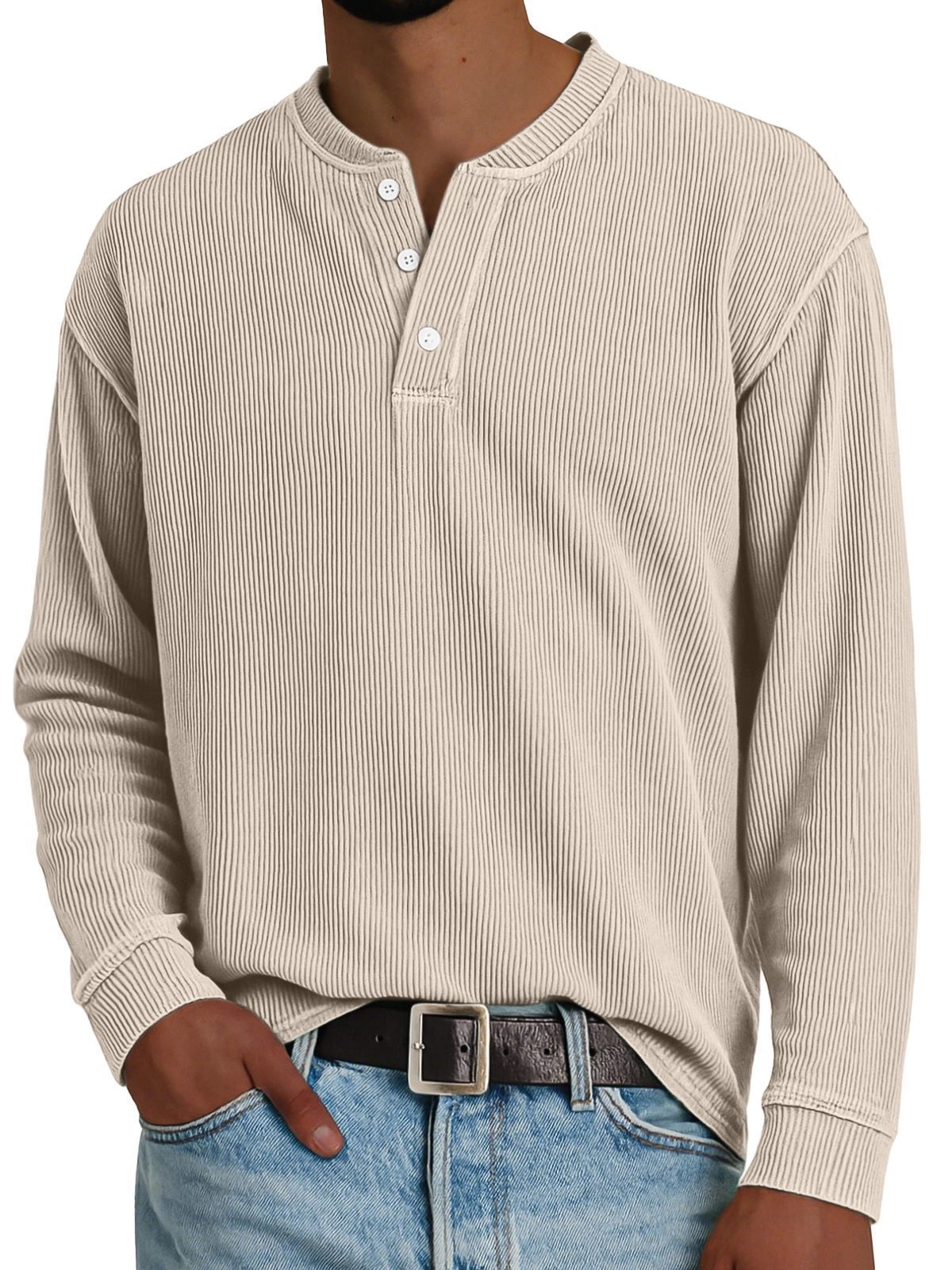 Premium Solid-color Comfortable Long-sleeve Design