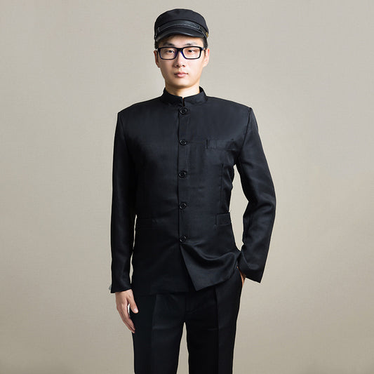 Men's Slim-fit Zhongshan Suit Performance Costume