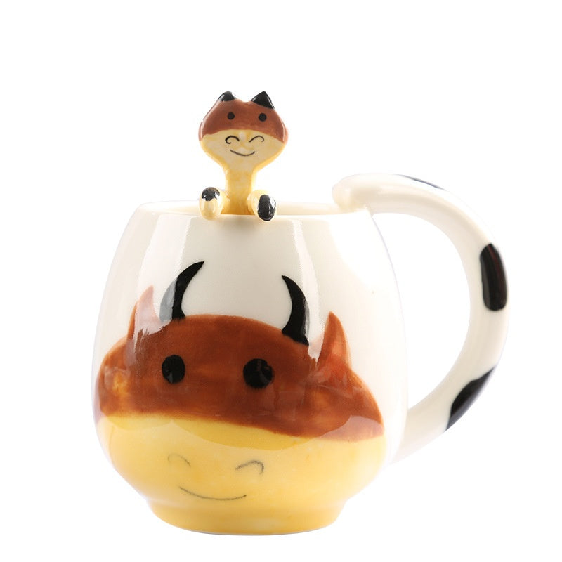 Cute Cartoon Animal Ceramic Cup