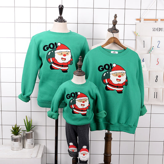 Parent-child Plus Cashmere Round Neck Sweater