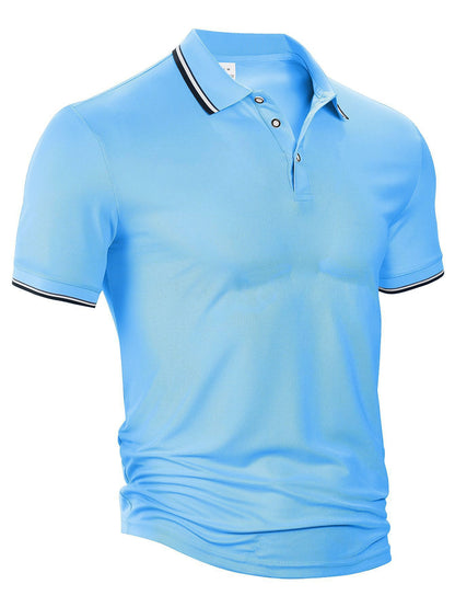 Summer Loose Lapels Short Sleeve Men