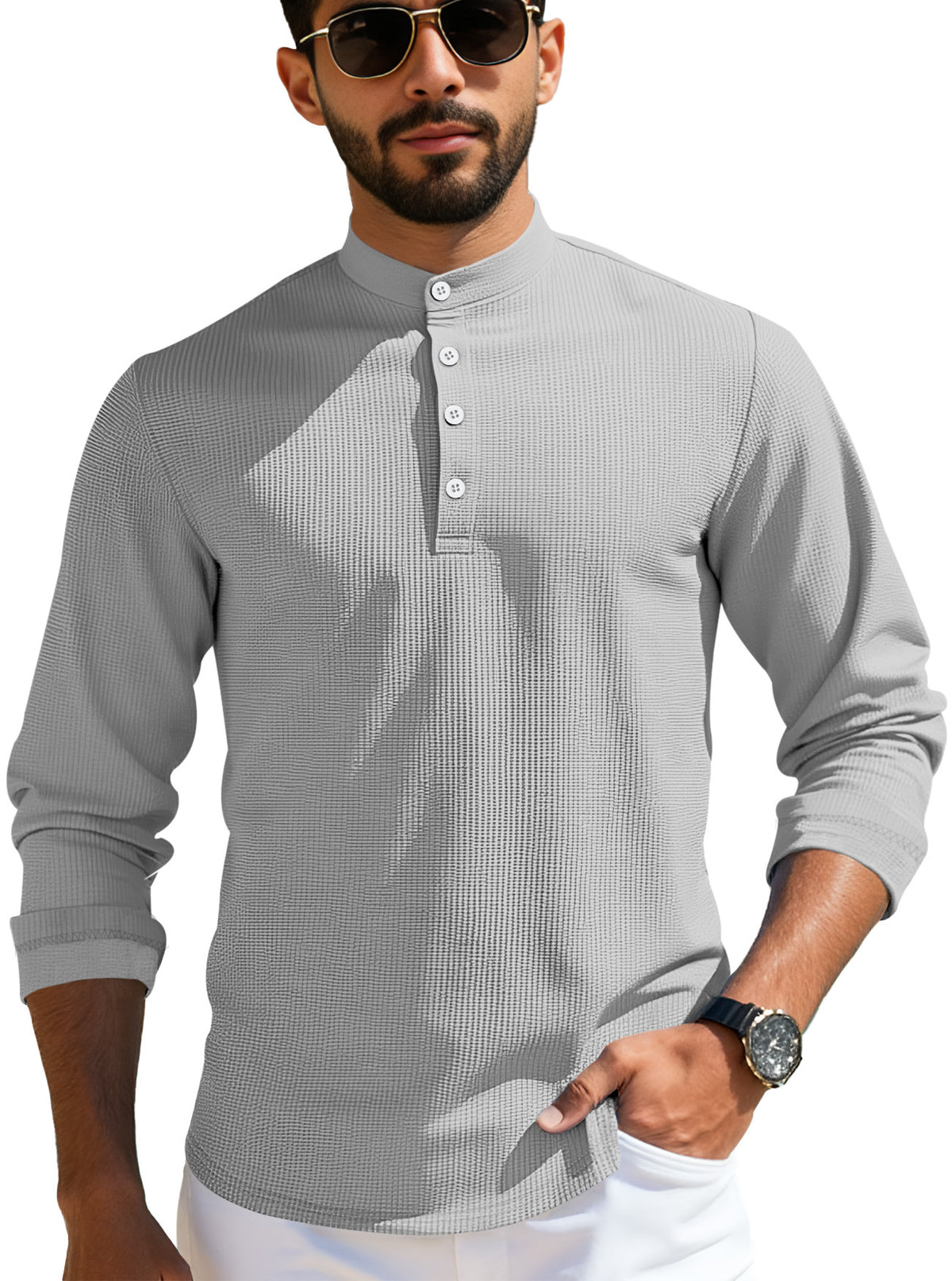 Men's Long-sleeved Casual Cardigan