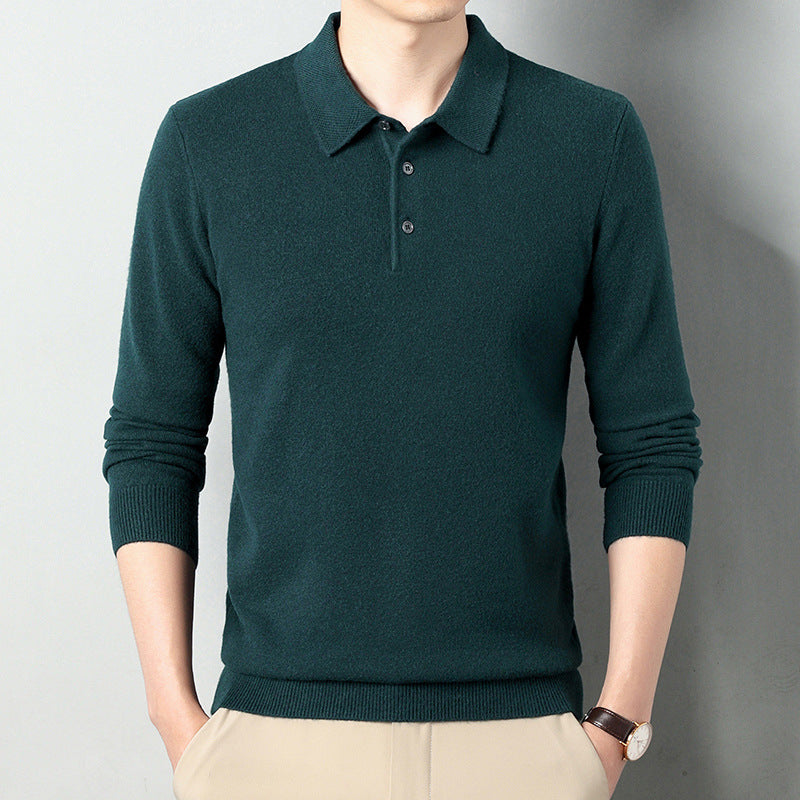 Winter Wool Lapel Long Sleeve Men