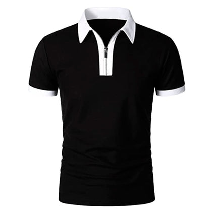 Men's T-Shirt Top With Zipper