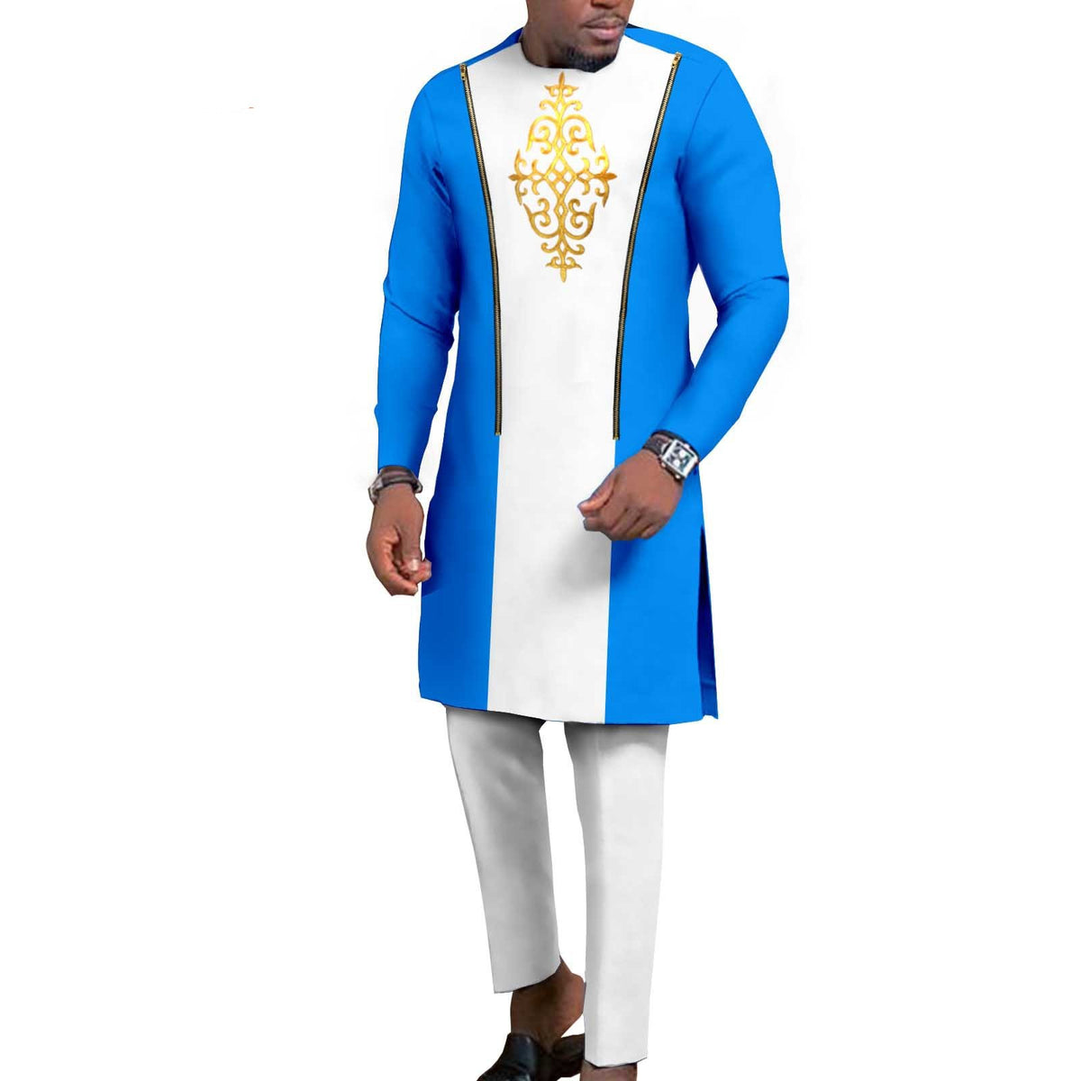 Men's Bronzing Cotton Two-piece Set