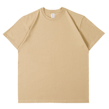 Pure Cotton Short Sleeve Solid Color Fashion Brand Loose Half Sleeve Blank T-shirt