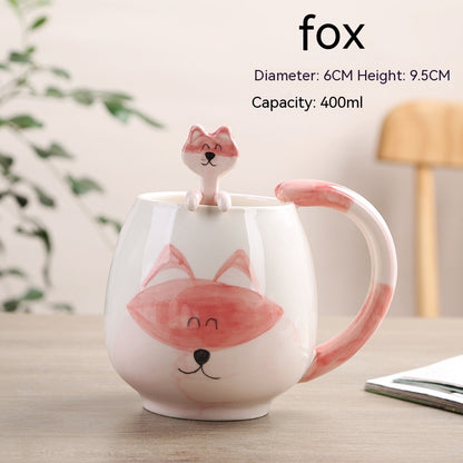 Cute Cartoon Animal Ceramic Cup