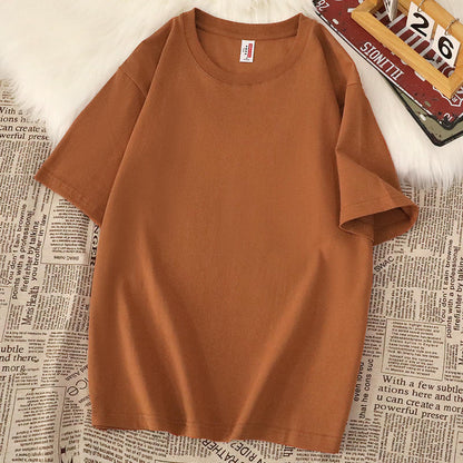 American-style Heavy Cotton Short-sleeved T-shirt