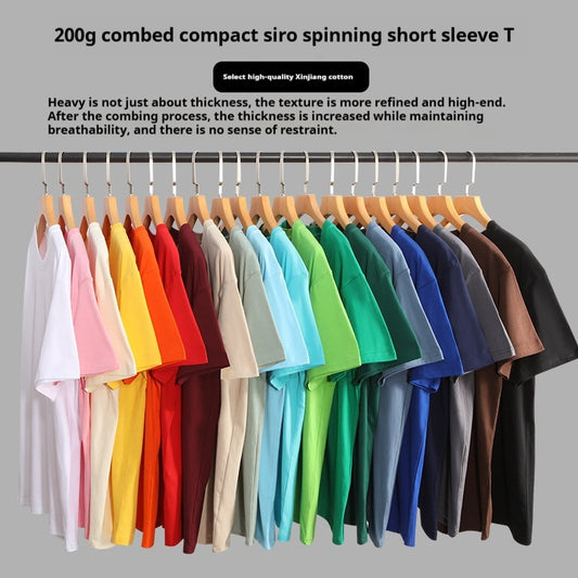 Men's Loose Summer Pure Cotton T Shirt