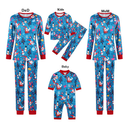 Parent-Child Christmas Pajamas Leisure Wear Set