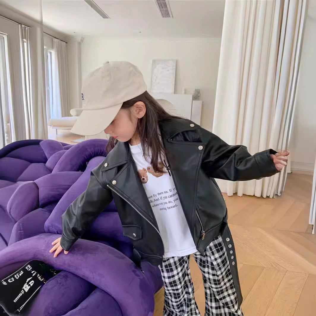 Spring And Fall Motorcycle Jackets For Boys And Girls