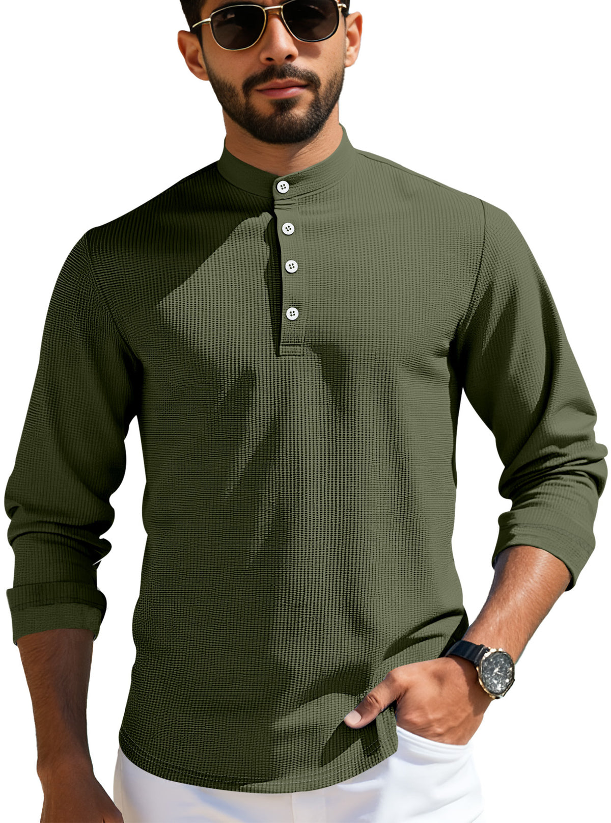 Men's Long-sleeved Casual Cardigan