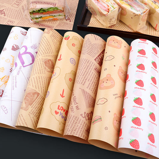 Microwaveable Food Grade Anti-oil Paper Bread Oil-absorbing Sheets