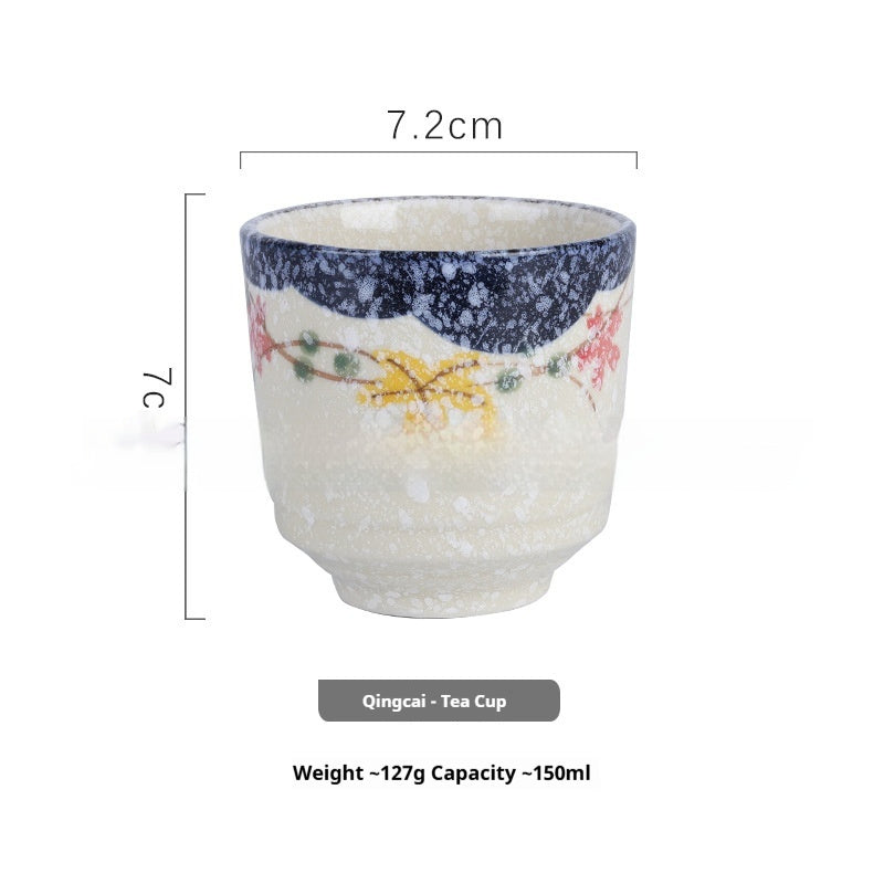 Japanese Style Hand Drawn Ceramic Kung Fu Tea Cup