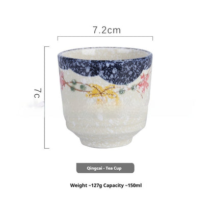 Japanese Style Hand Drawn Ceramic Kung Fu Tea Cup
