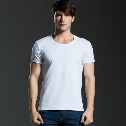 Round neck solid color bottoming shirt