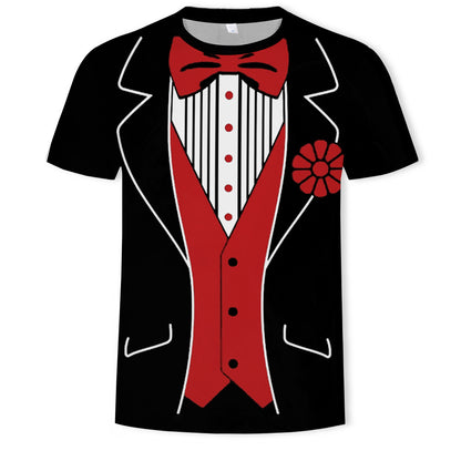 Summer T-shirt 3D Digital Printing Short Sleeve