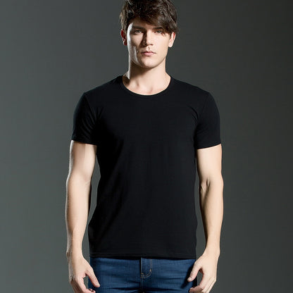 Round neck solid color bottoming shirt