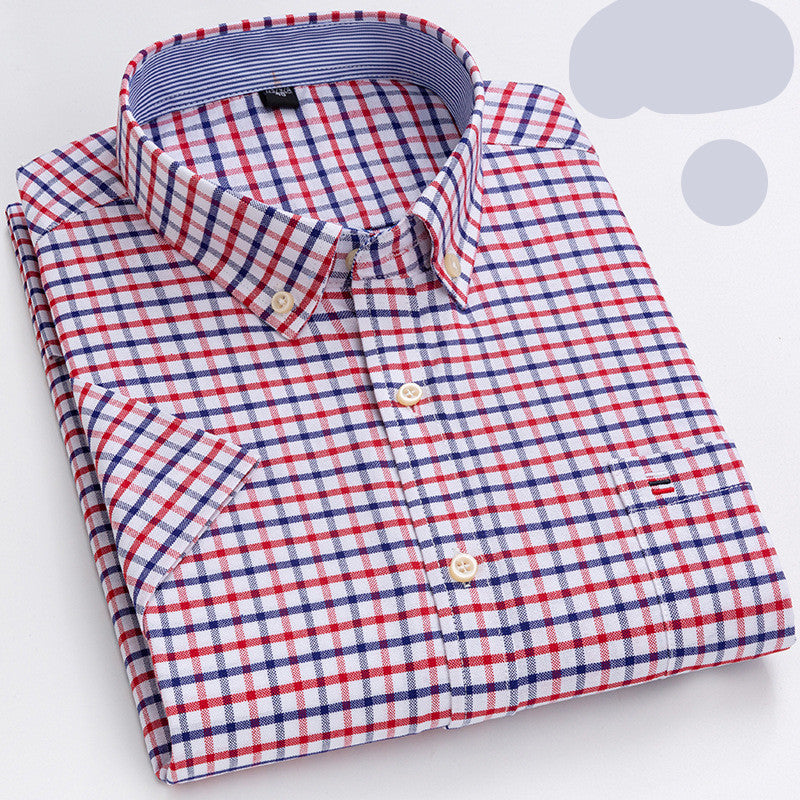 Summer Short-Sleeved Shirt Men